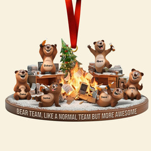 Beer Coworker Ornament - Personalized Gifts For Coworkers 01ohqn241125 - Ornament - GoDuckee