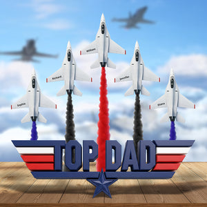Top Dad Acrylic Plaque - Personalized Gifts For Dad 04ohqn280525 - Shaped Plaques - GoDuckee
