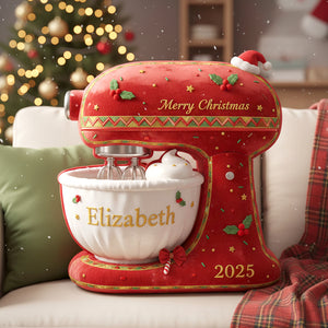 Cute Baking Mixer Pillow-Personalized Christmas Gifts For Baking Lovers 04PGTN051125 - Pillow - GoDuckee