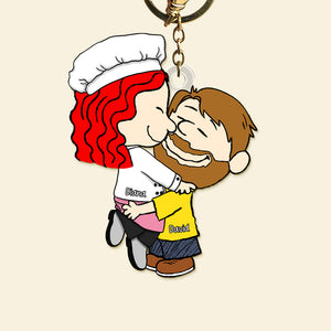 Personalized Gifts For Couple Keychain, Custom Job 01qhqn160125hg - Keychains - GoDuckee