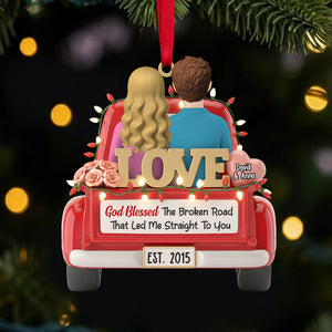 Personalized Gifts For Couple Christmas Ornament 04natn171025 - Ornament - GoDuckee