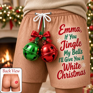 Naughty Christmas Men's Beach Shorts - Personalized Gifts For Him 02hutn221026 - Beach Shorts - GoDuckee