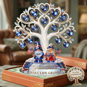 American Gnome Grandparent Acrylic Plaque - Personalized Gifts For Grandparents 02pata020426 - Shaped Plaques - GoDuckee