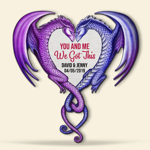 Personalized Gifts For Couple Wood Sign You And Me We Got This - Wood Signs - GoDuckee