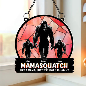 Personalized Gifts For Bigfoot Mom Suncatcher Window Hanging Ornament 02QHTN250424 Mother's Day - Ornaments - GoDuckee