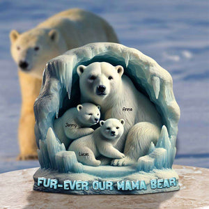 Personalized Gifts For Mom Acrylic Plaque, Polar Bear 02QHTN030425 - Shaped Plaques - GoDuckee