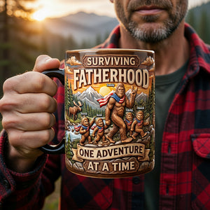 Surviving Fatherhood Magic Coffee Mug - Personalized Gifts For Dad 04paqn150526 - Coffee Mug - GoDuckee
