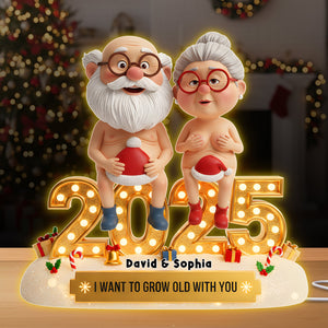 Old Naughty Couple Acrylic Light Box 06ohlu301025 - Personalized Gifts For Couple - Light Box - GoDuckee