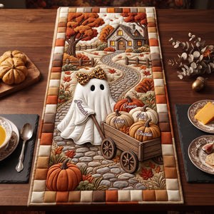 Grandma Halloween Quilted Table Runner - Personalized Gifts For Halloween 01pglu020926