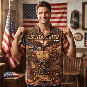 Freedom Spirit Hawaiian Shirt Personalized Patriotic Gifts 02TYDH140426 - Hawaiian Shirts - GoDuckee