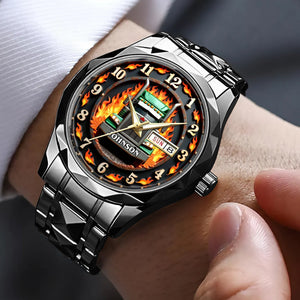 Trucker's Pride - Men's Watch Personalized Gifts for Truckers 03HUDT240725 - Men's Watch - GoDuckee