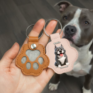 Heartfelt Pet Fur Storage Keychain - Personalized Memorial Gift For Pet Lovers 06LALU021025 - Keychains - GoDuckee