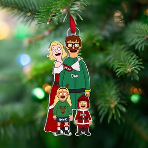 Personalized Gifts For Family Acrylic Ornament 041qhhu291124hg - Ornament - GoDuckee