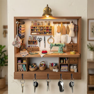 Sewing Nook Key Hanger - Personalized Gift For Sewing Lover 01HYTN111225 - Key Hanger - GoDuckee