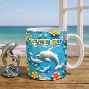 Best Dolphin Mom Coffee Mug - Personalized Gifts For Mother 03QHLU080425 - Coffee Mug - GoDuckee