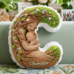 Forest Mom Alphabet Custom Shaped Pillow - Personalized Gifts For Mother 01huta221225 - Pillow - GoDuckee
