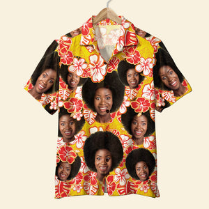 Gift For Summer, Personalized Hawaiian Shirt, Image Upload Hawaiian Shirt - Hawaiian Shirts - GoDuckee