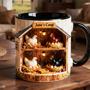 Chicken Farm Coffee Mug - Personalized Gifts For Farmer 02ohta311225 - Coffee Mug - GoDuckee