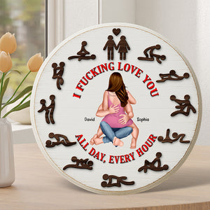 Naughty Couple Plaque - Personalized Gifts For Couple 05ohqn050525 - Shaped Plaques - GoDuckee