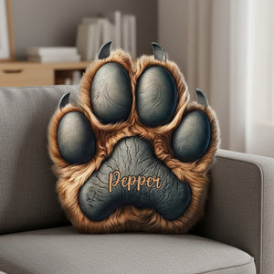 Dog Paw Shaped Pillow Personalized Gifts For Dog Lovers 01hutn081125 - Pillow - GoDuckee