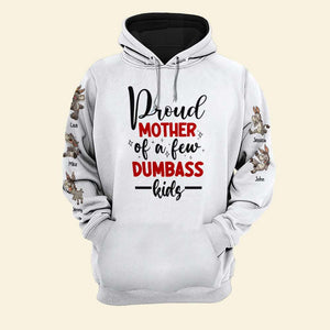 Proud Family Of A Few Dumba** Kids, Gift For Family, Personalized 3D Shirt, Donkey Kids Shirt - AOP Products - GoDuckee