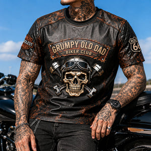 Grumpy Old Dad Motorcycle Personalized Father's Day Gift for Riders 01NALU010626 - AOP Products - GoDuckee
