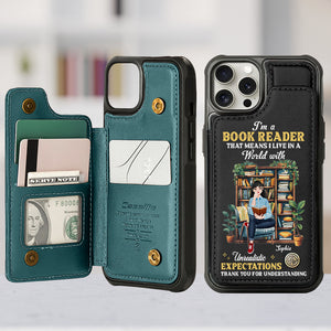 Personalized Gifts For Book Lovers Leather Flip Wallet Phone Case 04xqtn240225pa I'm A Book Reader - Phone Case - GoDuckee