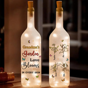 Personalized Gift For Grandma Bottle Lamp Zodiac Sign 04OHMH210225 - Bottle Lamp - GoDuckee