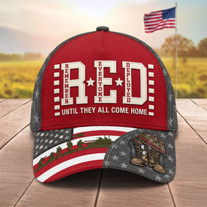 RED Remember Everyone Deployed Classic Cap - Personalized Gifts For Veteran Families 03qhtn260526 - Caps - GoDuckee
