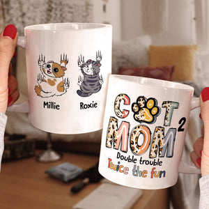 Personalized Gifts For Cat Mom Coffee Mug 04QHDT230324 Mother's Day - Coffee Mugs - GoDuckee