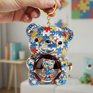 Mama Bear Autism Keychain - Personalized Gifts For Mom 02tgta050226 - Keychains - GoDuckee