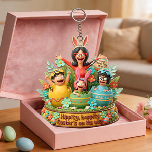Happy Easter Day Mom Keychain - Personalized Gifts For Mom 05pamg130326-Homacus