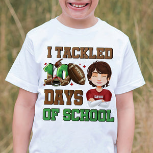 Personalized Gifts For Kids Shirt 02katn040125hg I Tackled 100 Days Of School - Shirts - GoDuckee