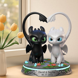 Fantasy Creature Acrylic Plaque - Personalized Gifts for Couple 01toqn240625 - Shaped Plaques - GoDuckee