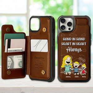 Personalized Gift For Mom Leather Flip Wallet Phone Case 01XQMH200225HH - Phone Case - GoDuckee