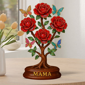 Flower Mom Plaque - Personalized Gifts For Mom 05toqn140425 - Shaped Plaques - GoDuckee