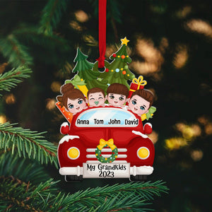 Personalized Grandkids Ornament, Gift For Grandparents - Ornament - GoDuckee
