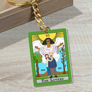 Personalized Gifts For Couple Keychain 04totn301224hg The Lovers - Keychains - GoDuckee