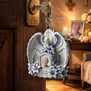 Angel Memorial Keychain - Custom Photo Gifts For Heaven 02PALU280226 - Keychains - GoDuckee