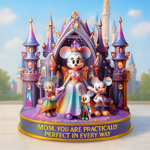 Personalized Gifts For Mom Acrylic Plaque, Practically Perfect In Every Way 03TGPU100425 - Shaped Plaques - GoDuckee