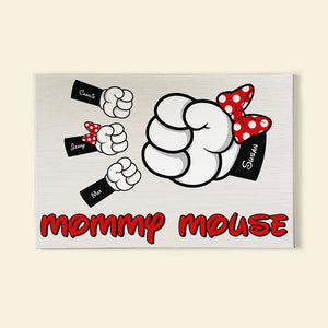 Personalized Gifts For Mom Canvas Print Mommy Mouse 04QHHN250324 - Canvas Print - GoDuckee