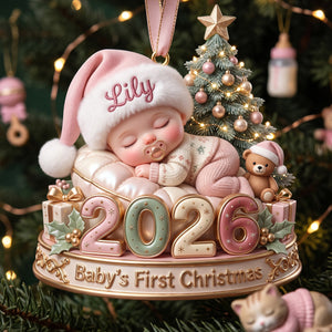 2026 Baby First Christmas Ornament - Personalized Gifts For New Born Ornament 05PGTA231026