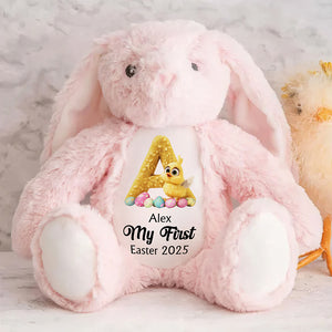 Personalized Gifts For Kid Stuffed Bunny, Easter Chick Alphabet 01TGMH240325 - Bunny - GoDuckee