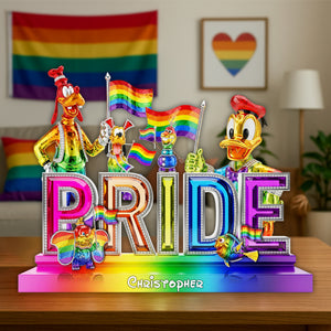 LGBT Pride Acrylic Plaque Personalized Gifts For LGBT 02ohlu240525 - Shaped Plaques - GoDuckee