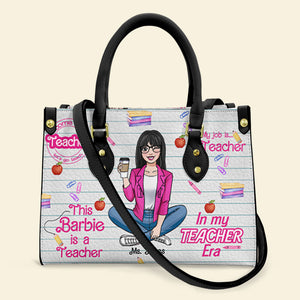 Personalized Gifts For Teacher Leather Bag My Job Is Teacher 01NAMH010224HH - Leather Bags - GoDuckee