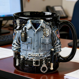 Proud Officer Coffee Mug – Personalized Gift for Police Officers 01PALU170126 - Coffee Mug - GoDuckee