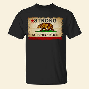 Pray for California Los Angeles Fire Strong Flag Shirt - Shirts - GoDuckee