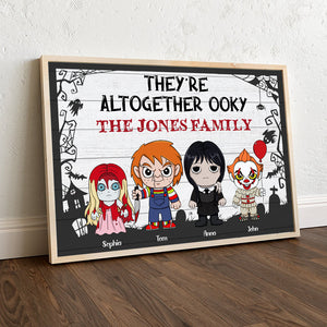 They're All Together Ooky Personalized Family Canvas Print 02NATN170723HA - Poster & Canvas - GoDuckee