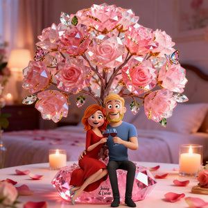 Cheers To Love Couple Acrylic Plaque - Personalized Gift For Couples 02NATN191225 - Shaped Plaques - GoDuckee