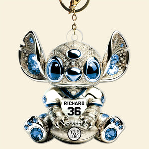Personalized Gifts For Football Lovers Keychain, Cute Character 05TGQN250325 - Keychains - GoDuckee